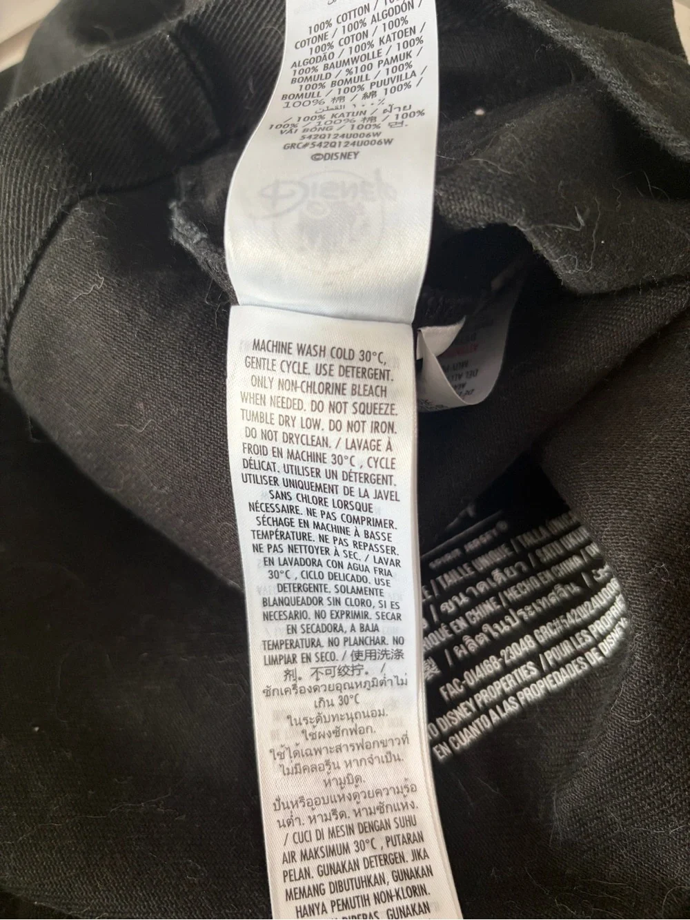 Walt Disney World Spirit Jersey Black Canvas Tote Bag